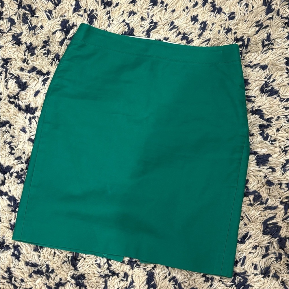 Women’s J. Crew Emerald Green no. 2 Pencil Skirt size 8